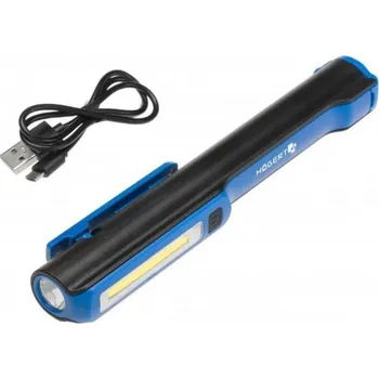 Pracovní svítilna LED COB 3W, nabíjecí, 1200mAh, 3,6V, HOGERT
