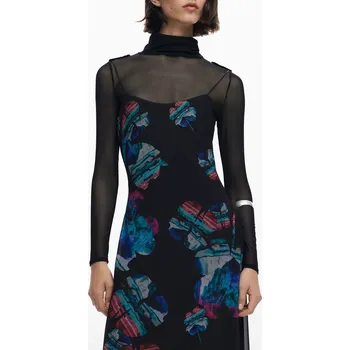 Dámská móda Dámské maxi šaty s dlouhými rukávy DESIGUAL Other 3403600