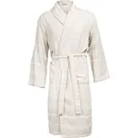 Hamam župan Bathrobe beige-white S/M