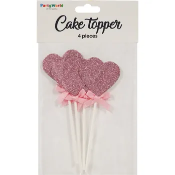 Přisada na vaření a pečení Zápich do dortu - světle ružové srdce