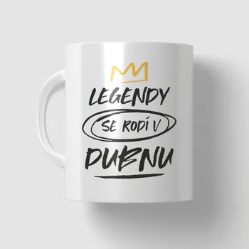 Narozeninový hrneček Legendy se rodí v dubnu
