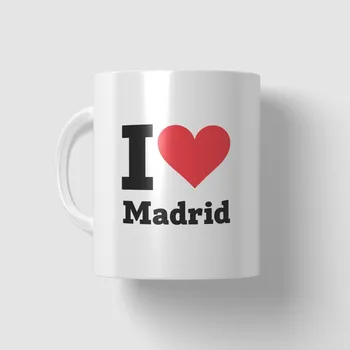 Hrnek s nápisem - I love Madrid