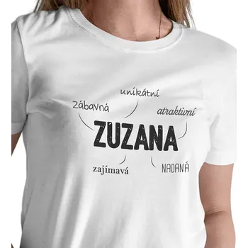 Dámské triko bílé - Zuzana XXL