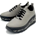 Dámské kožené polobotky Iberius Guero P075-KS37 šedobéžová Barva: šedobéžová, Velikost: 40