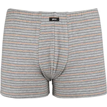 Slipy Pleas Pánský slip s nohavičkou šedé melé M (183771-202-050)