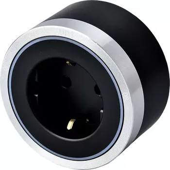 Elektrická zásuvka Zásuvkový modul Viking A40SB, stříbrno-černá/výstupy - 1xAC/výkon až 2500W/230V,16A,50Hz/Zásuvka typ