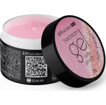 Lak na nehty Stavební Thixotropní gel s efektem - Rich Peach - 15g