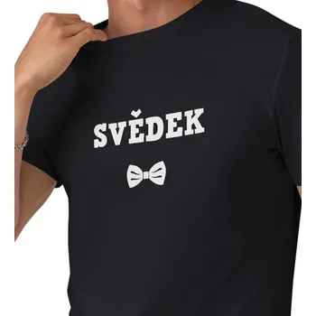 Pánské tričko Pánské černé triko - Svědek 4XL