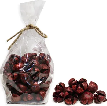 Vánoční dekorace Dekorační sušené plody eucalypt červená