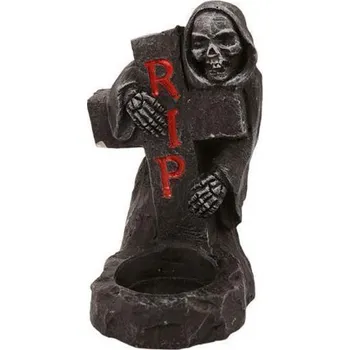 Svícen Halloweenský svícen - náhrobek