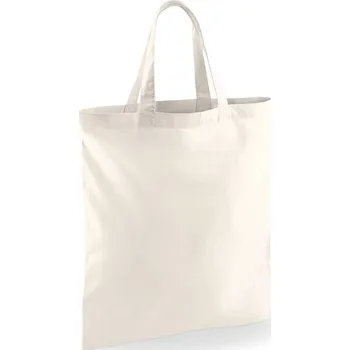 Plážová taška Bavlněná taška s krátkým uchem W 101S natural onesize