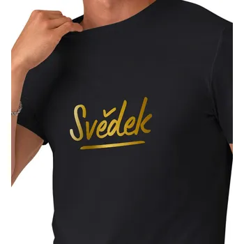 Pánské tričko Pánské tričko černé - Svědek 3XL