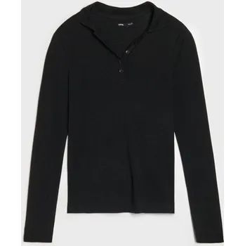 Sinsay - Polokošile s dlouhými rukávy - černá - 602EU-99X - 602EU-99X-M