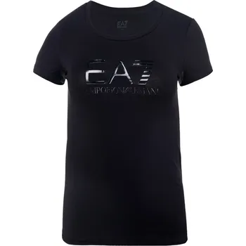 Dámské tričko Dámské Tričko s krátkým rukávem EA7 TRAIN SHINY W TEE SS 8NTT66TJFKZ0228 – Černá XS