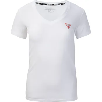 Dámské tričko Dámské Tričko s krátkým rukávem GUESS SS VN MINI TRIANGLE TEE W2YI45J1314-G011 – Bílá L