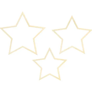 Vánoční dekorace Dřevěná dekorace Hvězdy