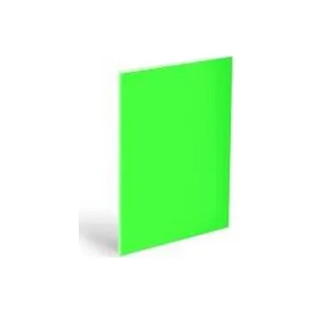 Set školních potřeb Okładka na zeszyt A4 neon green 180mic (10szt)