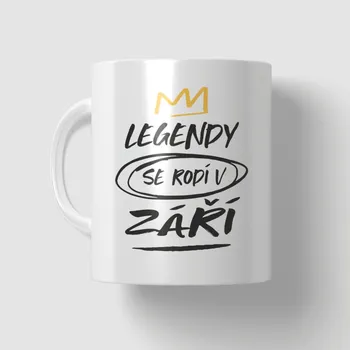 Narozeninový hrneček Legendy se rodí v září