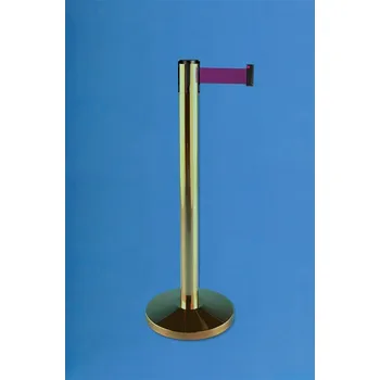 Plotový sloupek Vymezovací sloupek se samonavíjecím pásem 2,3m ZLATÝ Název: barva pásky: fialová