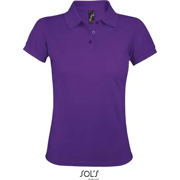Dámské tričko Dámské piqué polo z těžké bavlny Prime Women dark purple L