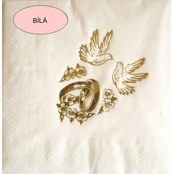 Papírový kapesník Ubrousky svatební 20ks