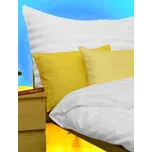 2P SERVIS Ložní povlečení Zoe bílá 70x90/140x200 cm Atlasgrádl 100% Bavlna knofíkový uzávěr