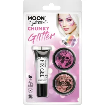 Karnevalový doplněk Set třpytek růžový