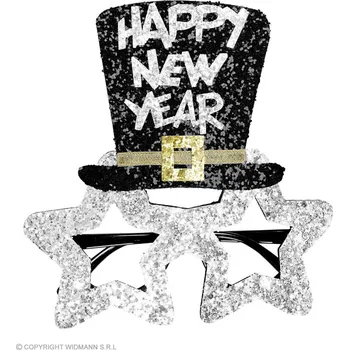 Brýle Nový rok - stříbrné