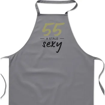 Kuchyňská zástěra Zástěra šedá- 55 a stále sexy