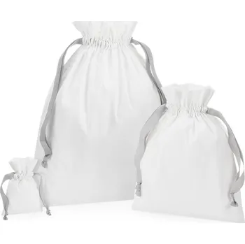 Sportovní taška Bavlněný pytel s dárkovou stuhou W 121 soft white-light grey L