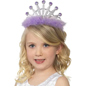 Karnevalový doplněk Fialová korunka pro malou princeznu