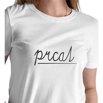 Dámské tričko Dámské triko bílé - Prcat 3XL