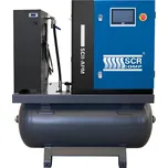 Šroubové kompresory SCR - Screw Compressor Šroubový kompresor 3v1 - SCR-5,5/10APM-200D příkon motoru 5,8 kW, dodávaný tlak 10 bar, objemový výkon 41,4 Nm³/h