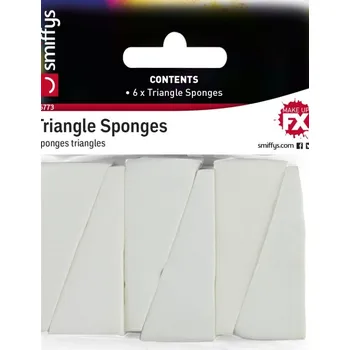 Karnevalový doplněk Pěnové houbičky na roztírání make upu - 6 ks