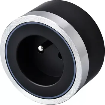 Elektrická zásuvka Zásuvkový modul Viking A30SB, stříbrno-černá/výstupy - 1xAC/výkon až 2500W/230V,16A,50Hz/Zásuvka typ