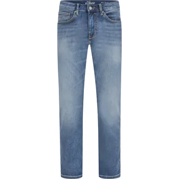 Oblečení a móda Velké Velikosti - s.Oliver - Hyperstrečové džíny Nelio v sepraném vzhledu, slim fit - 42/32 - Světle Modrá