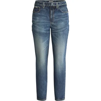 Dámské oblečení Dámské Džínové kalhoty GUESS GJ G06 MOM W4YA0DD5FC1-GJEW – Tmavě modrá 28/L29