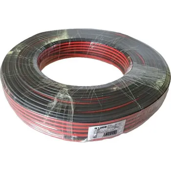 Síťový kabel Dvojlinka 2x1,5mm2 CCA,16AWG červeno-černá, balení 100m