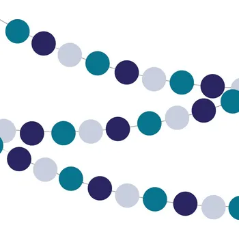 Dekorační girlanda koule - Modrá