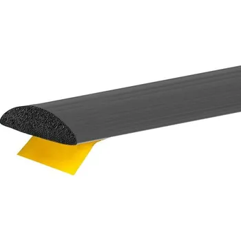 Stavební výplň Onpira Samolepicí pryžová páska / dveřní těsnění Rozměr: 16x8 mm, Model: Ovál