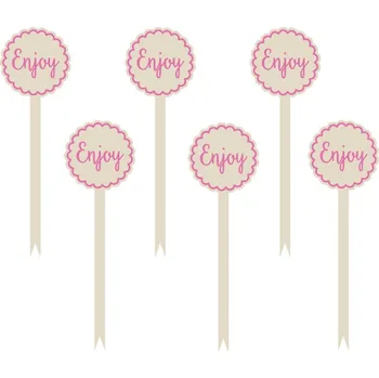 Party dekorace Napichovátka/dekorace enjoy - růžová