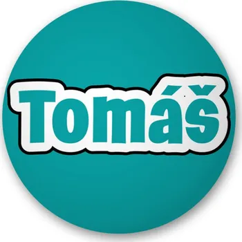 Placka s nápisem Tomáš