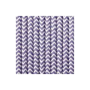 Brčka s proužky - fialová