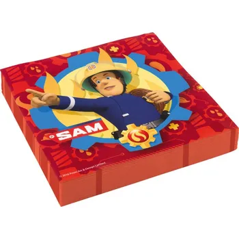 Papírový ubrousek Ubrousky - motiv požárník Sam