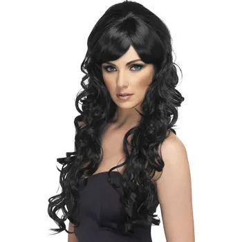 Karnevalová paruka Paruka Popová Hvězda - černá