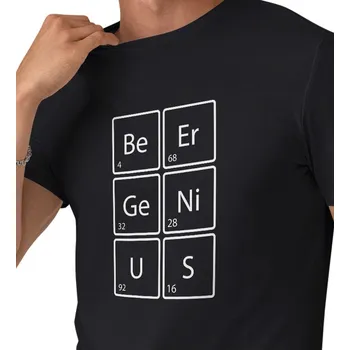 Pánské tričko Pánské černé triko - Beer genius 3XL