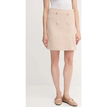 Dámská sukně Sukně s příměsí vlny Joop! béžová barva, mini, 30047955 80X, vel. 40