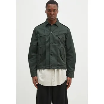 Pánská větrovka Bunda Undercover Blouson pánská, zelená barva, přechodná, UP1E4203, XL, 79X