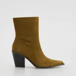 Reserved - Semišové kotníkové boty na podpatku - béžová - 048FF-80X - 048FF-80X-42