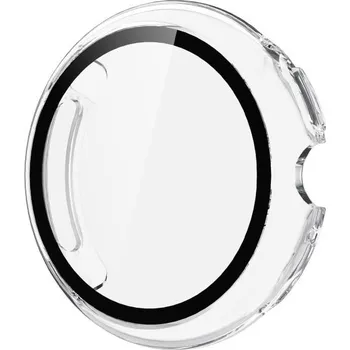 Příslušenství k chytrým hodinkám VSECHNONAMOBIL 119829 PC FULL COVER Plastový kryt se sklem pro Google Pixel Watch 4 41mm průhledný